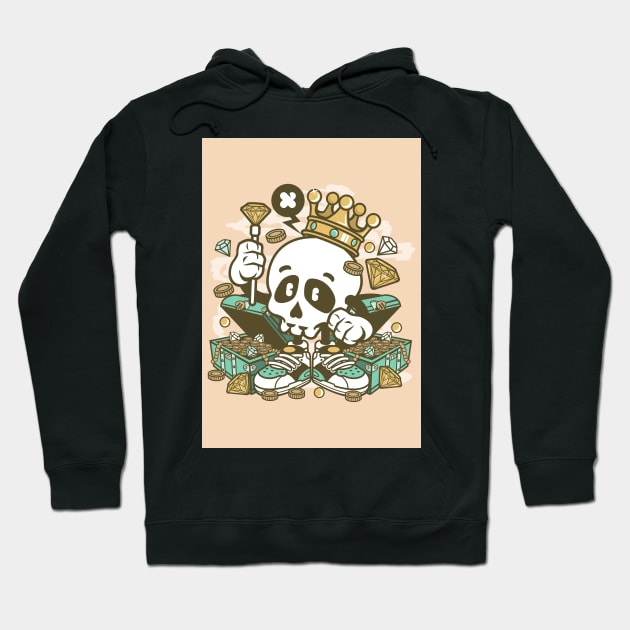 Design 78 Skull Crown Hoodie by Hudkins